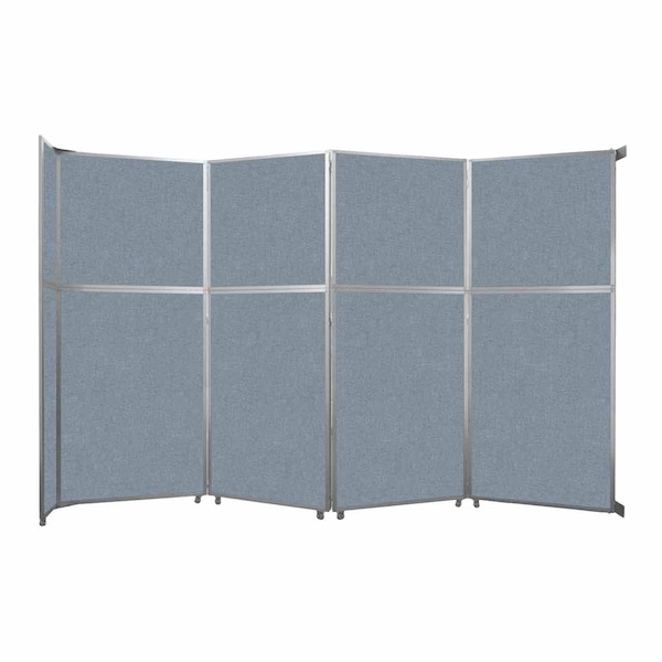 Operable Wall Folding Room Divider 15'7" x 10'3/4" Powder Blue Fabric